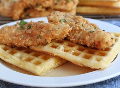 Fried Chicken Breast & Waffle Platter